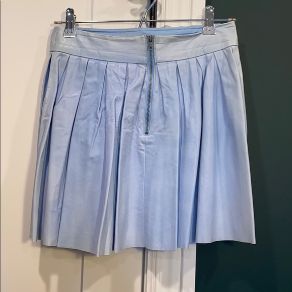 Alice + Olivia leather mini skirt